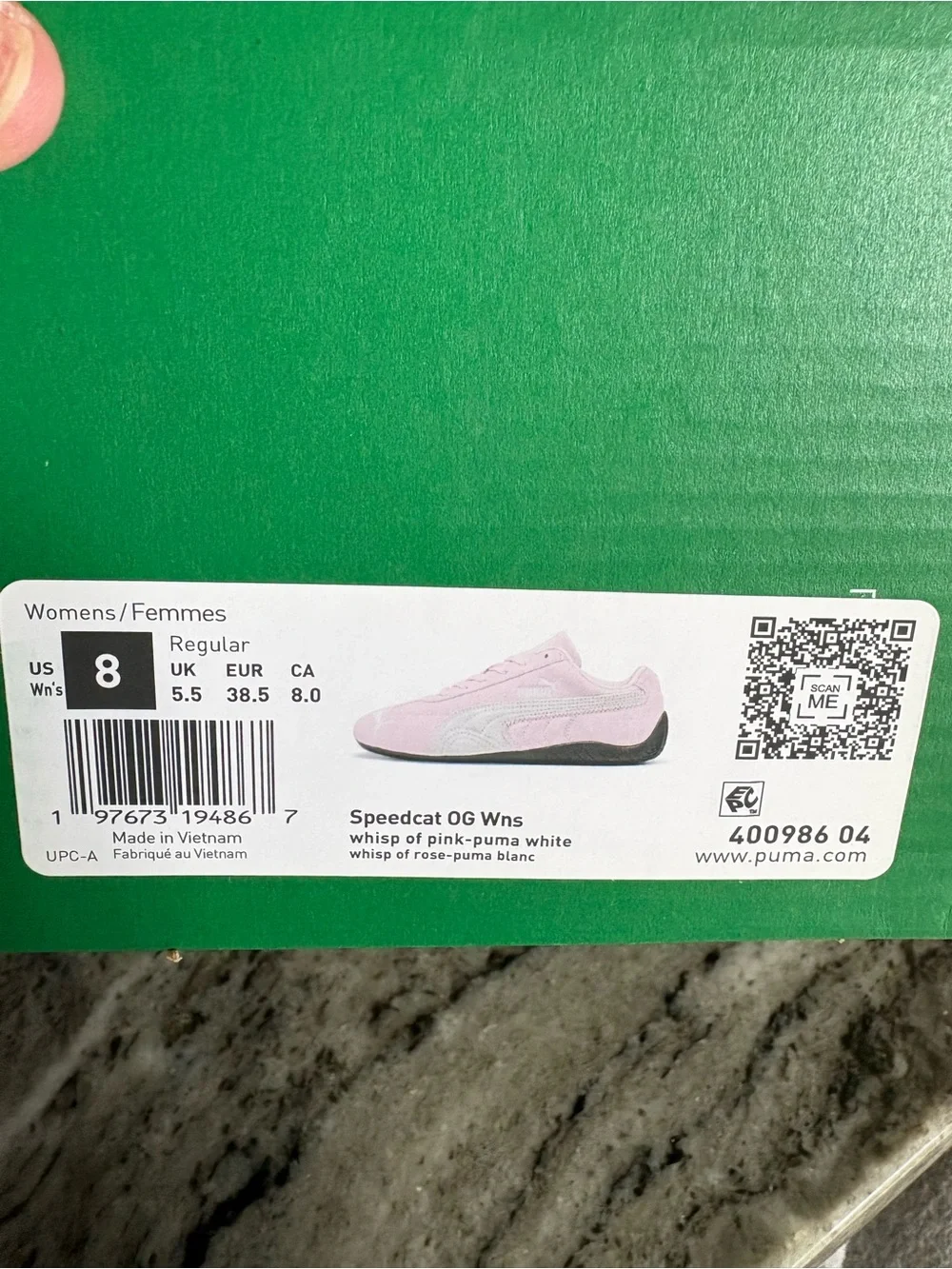 PUMA Speedcat OG Pink Suede Low-Profile Sneakers - Picture 8 of 8